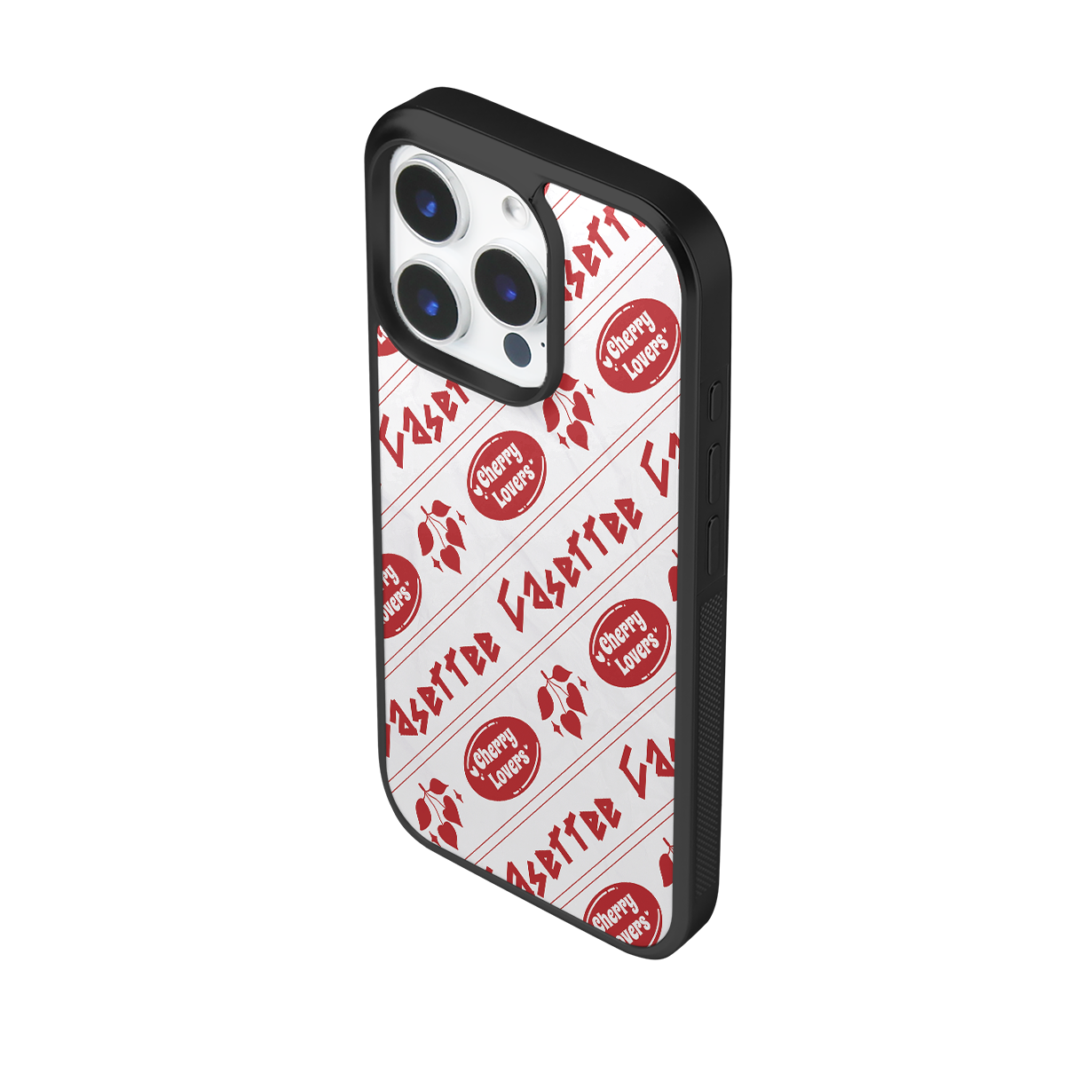 Cherry Lovers White Soft Epoxy iPhone Case