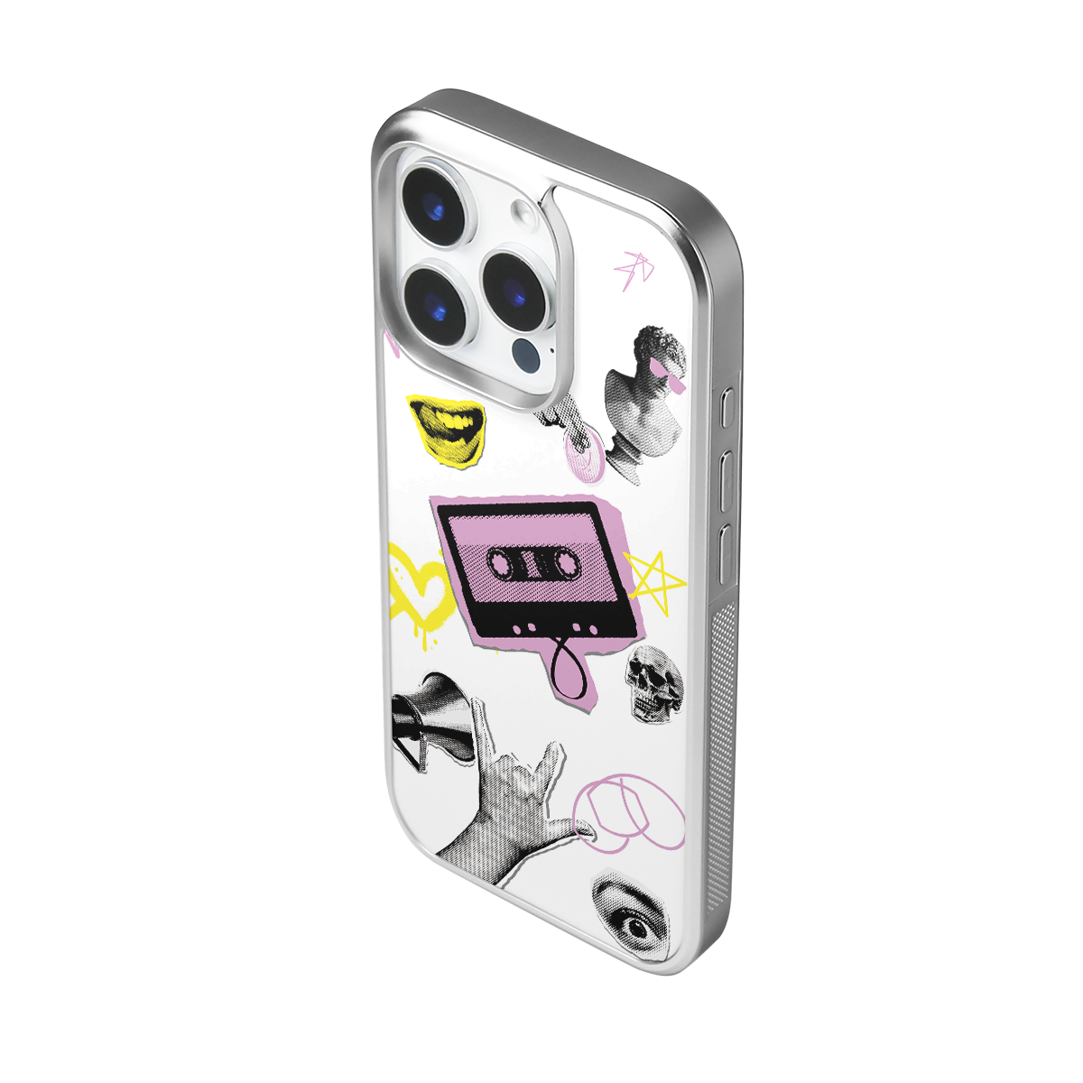 Casettee Collage Riot Epoxy iPhone Case