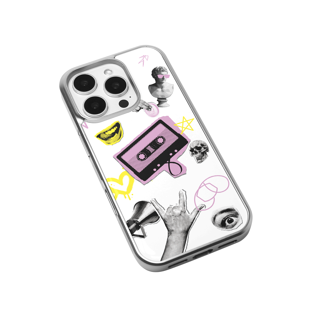 Casettee Collage Riot Epoxy iPhone Case