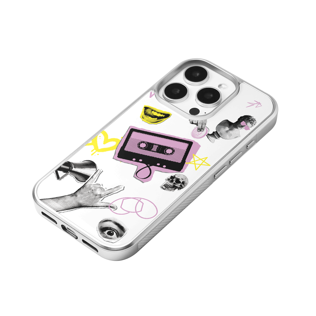 Casettee Collage Riot Epoxy iPhone Case
