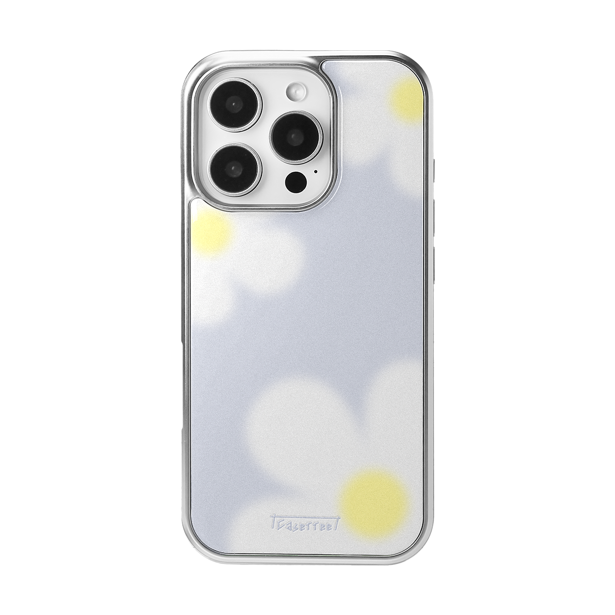 Gray Soft Daisy Soft Epoxy iPhone Case