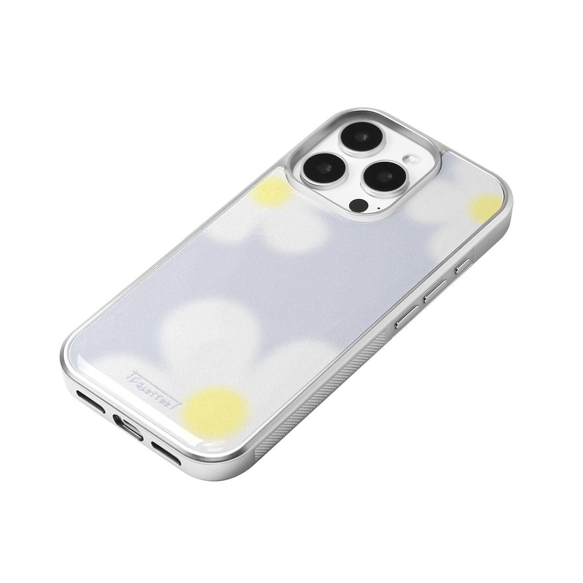 Gray Soft Daisy Soft Epoxy iPhone Case