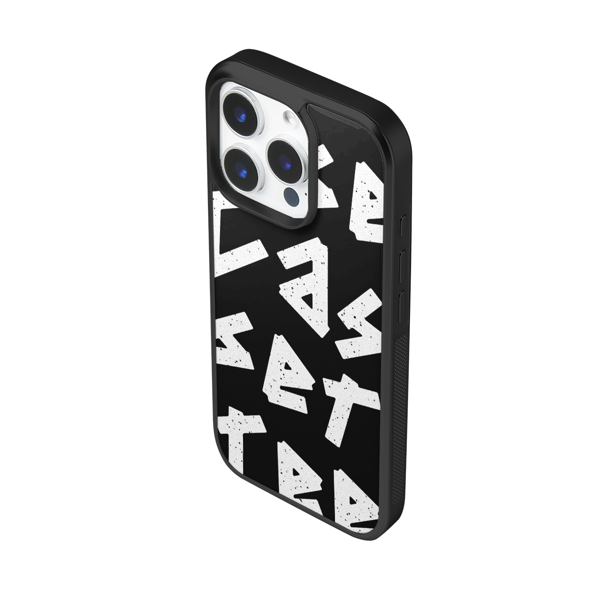 Tag Me Black Soft Epoxy iPhone Case