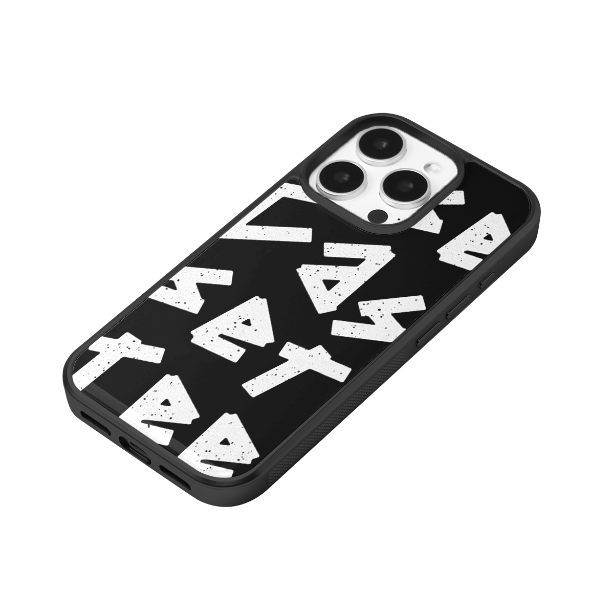 Tag Me Black Soft Epoxy iPhone Case