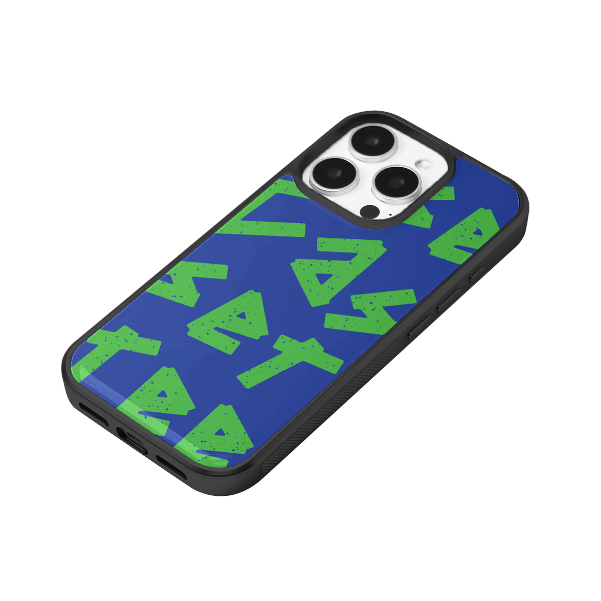 Tag Me Blue Soft Epoxy iPhone Case