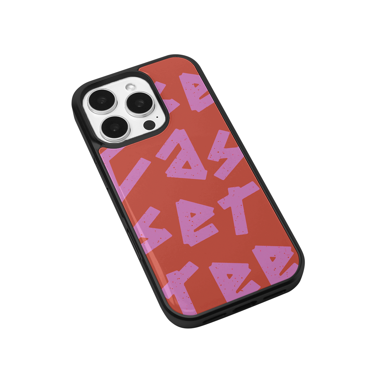 Tag Me Red Soft Epoxy iPhone Case