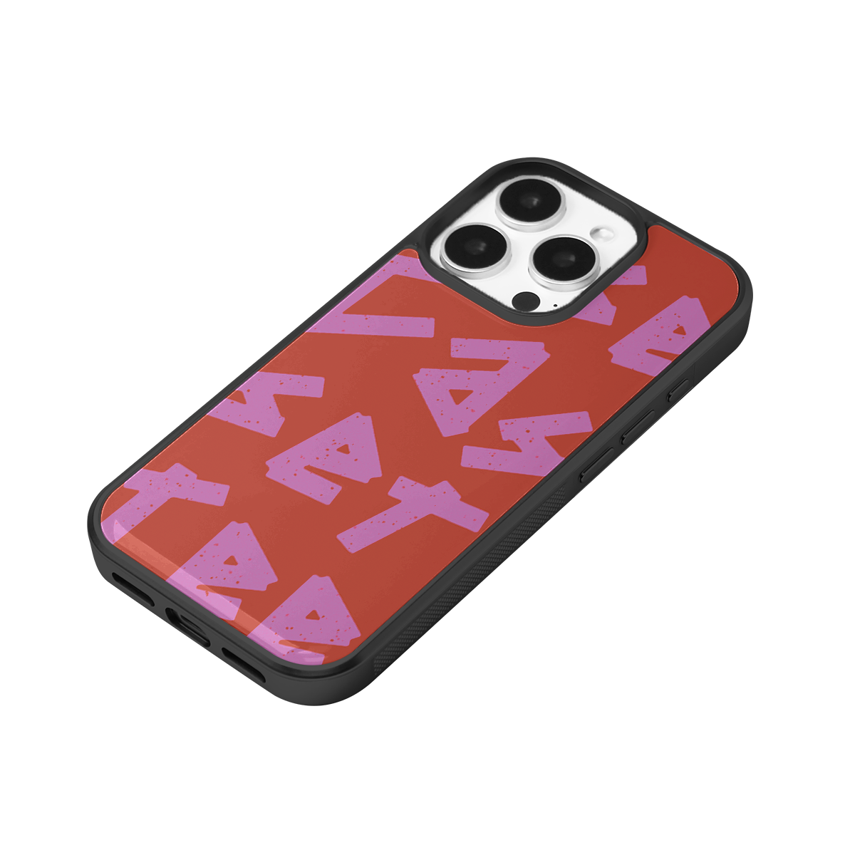 Tag Me Red Soft Epoxy iPhone Case