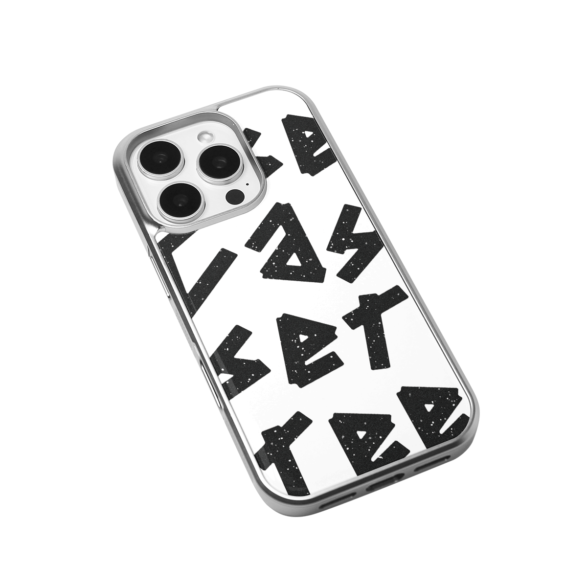 Tag Me White Soft Epoxy iPhone Case