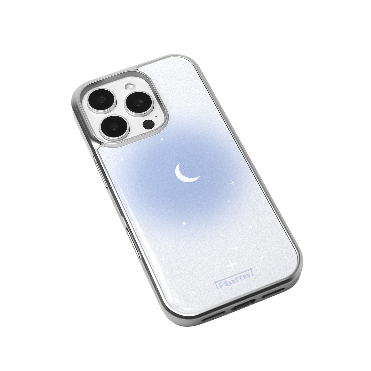Moon Blue Soft Epoxy iPhone Case