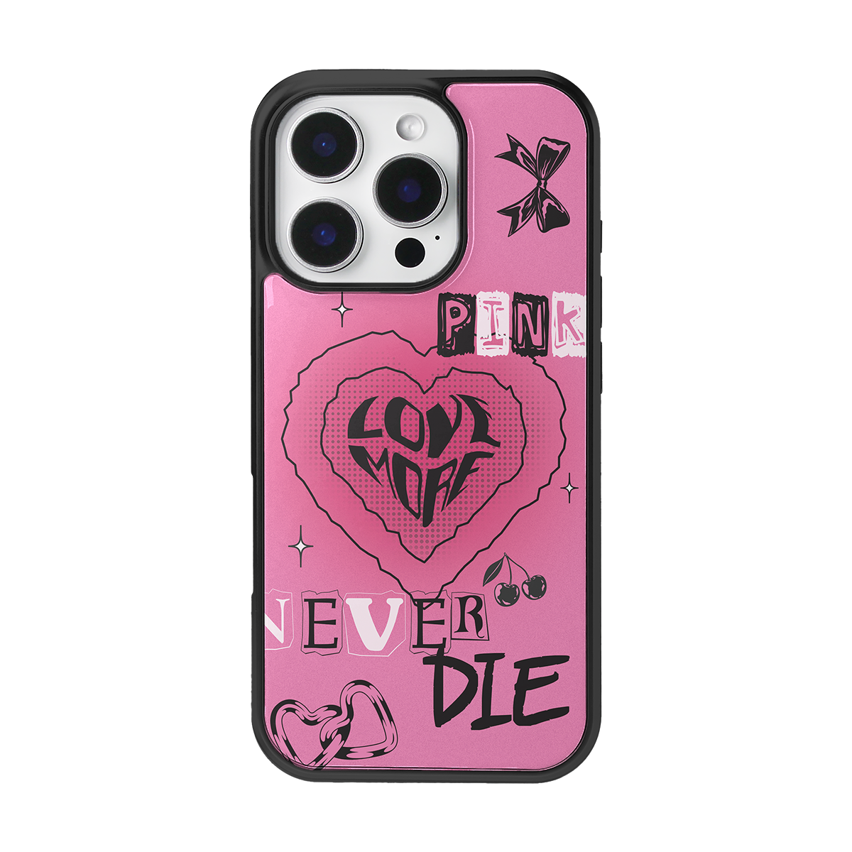 Pink Never Dies Soft Epoxy iPhone Case