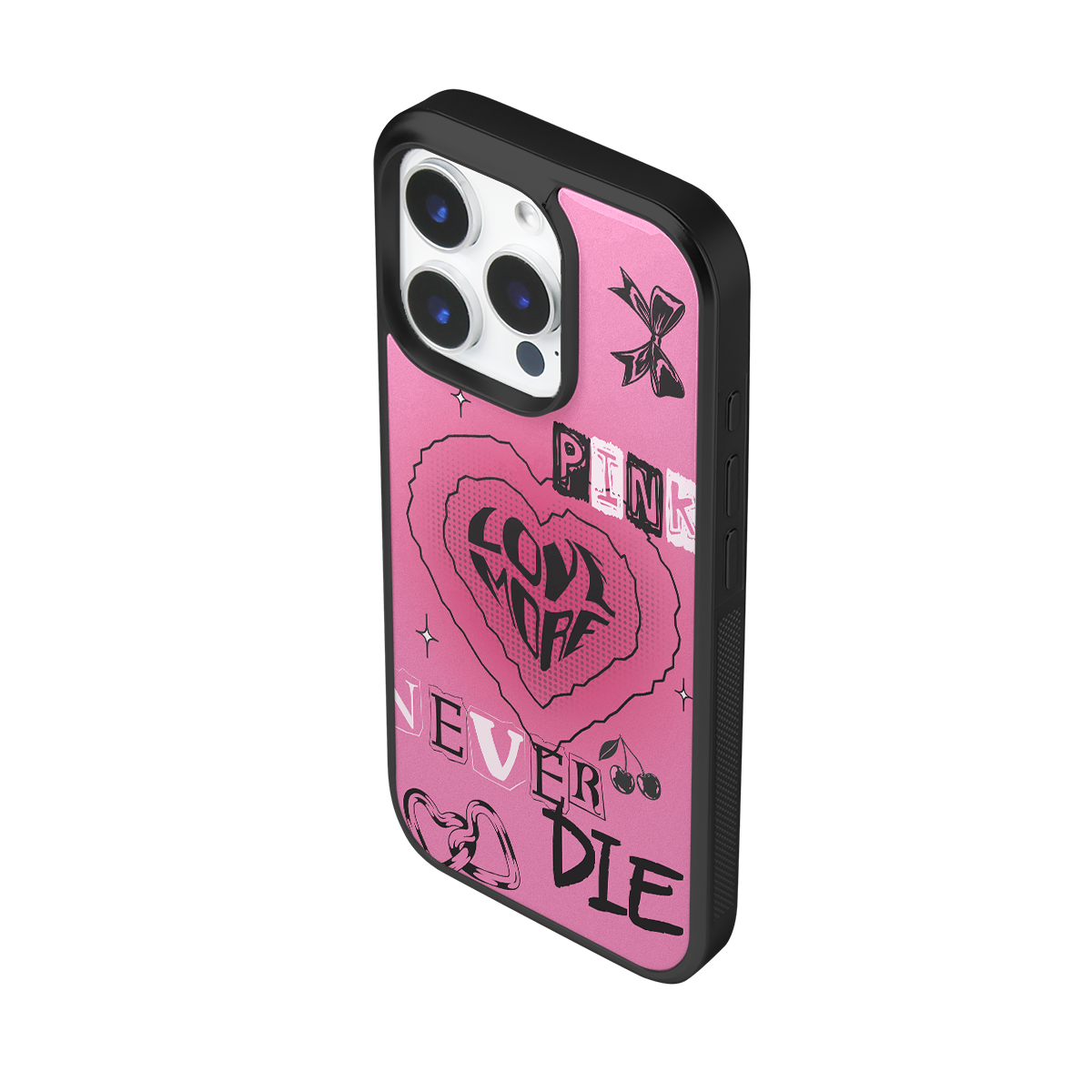 Pink Never Dies Soft Epoxy iPhone Case
