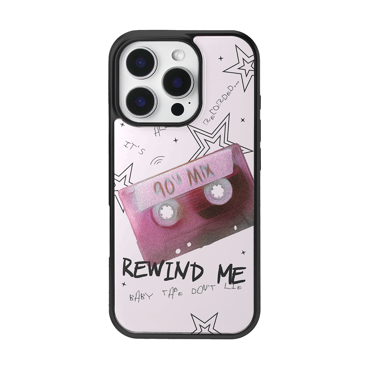 Rewind Me White Soft Epoxy iPhone Case