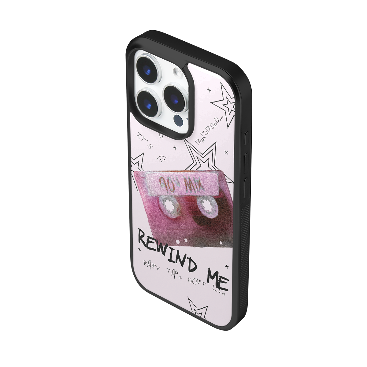 Rewind Me White Soft Epoxy iPhone Case