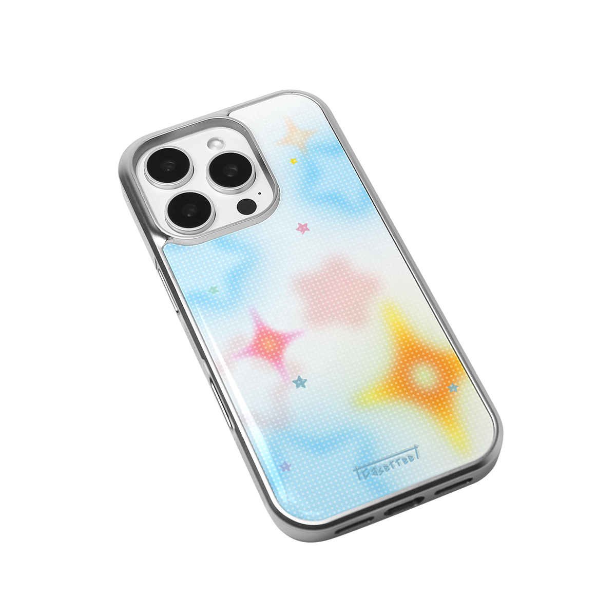 Blue Star Pop Soft Epoxy iPhone Case